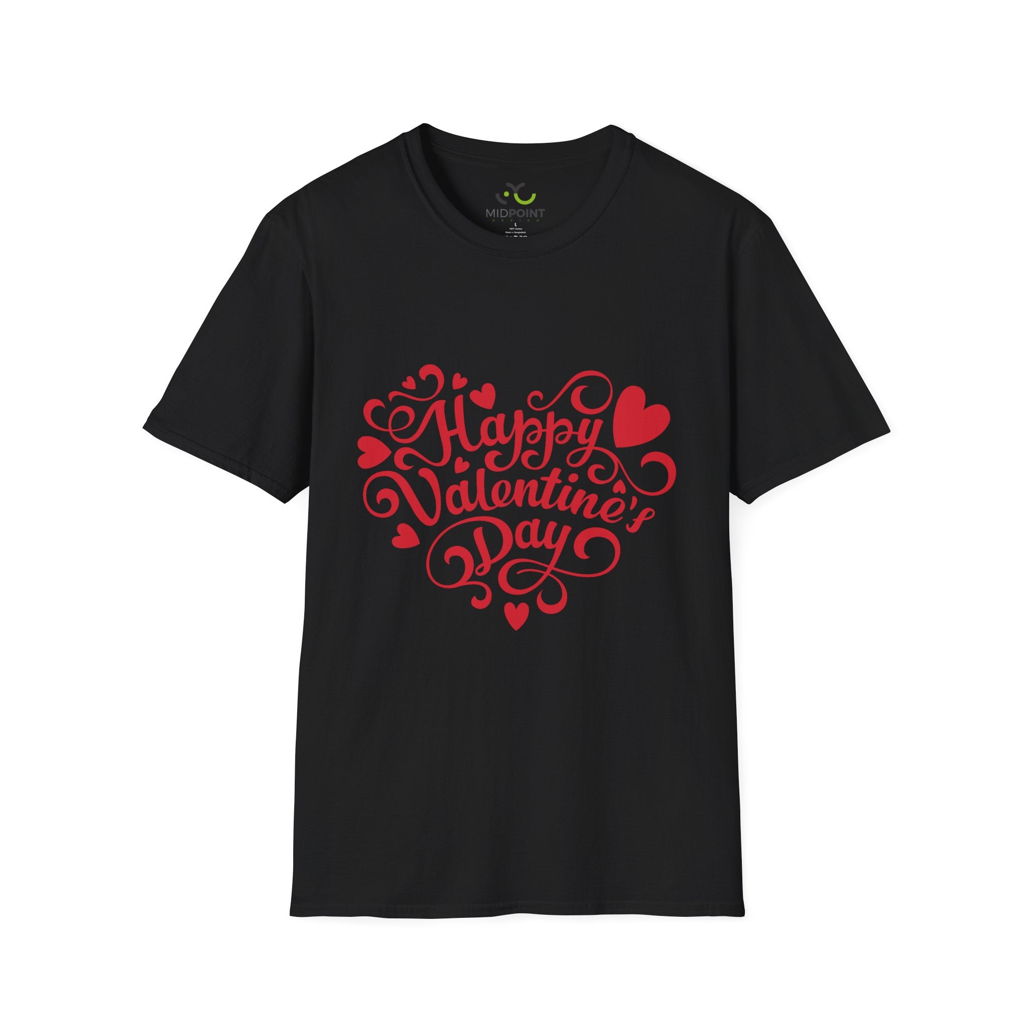 Happy Valentine's Day Unisex T-Shirt, Romantic Gift, Couple's Apparel, Valentine's Day Outfit, Love Shirt, Heart Design