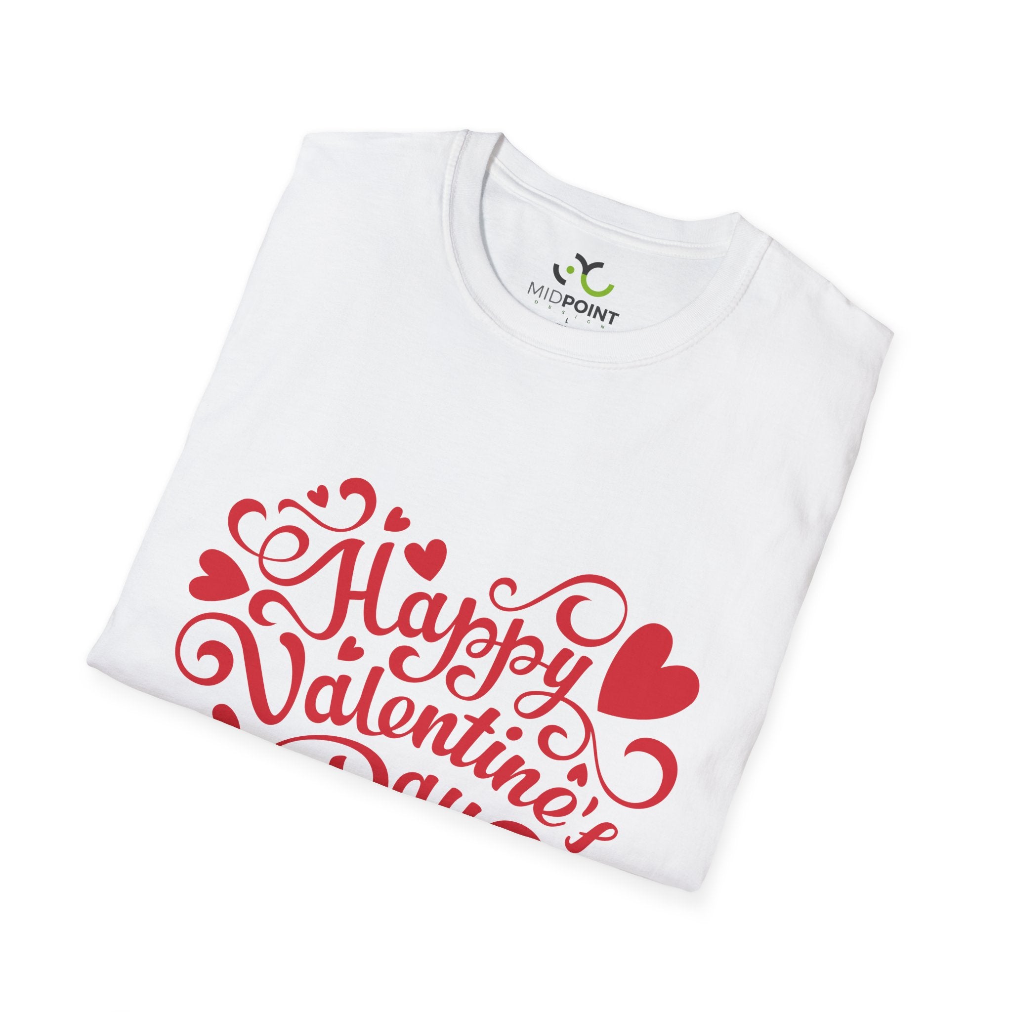 Happy Valentine's Day Unisex T-Shirt, Romantic Gift, Couple's Apparel, Valentine's Day Outfit, Love Shirt, Heart Design