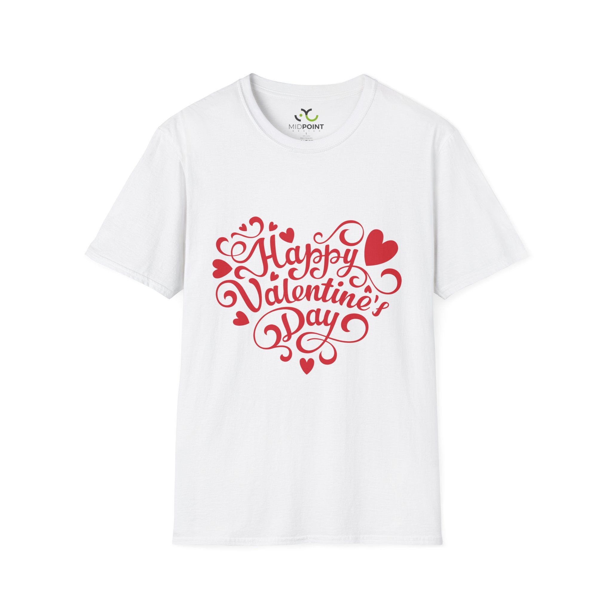 Happy Valentine's Day Unisex T-Shirt, Romantic Gift, Couple's Apparel, Valentine's Day Outfit, Love Shirt, Heart Design