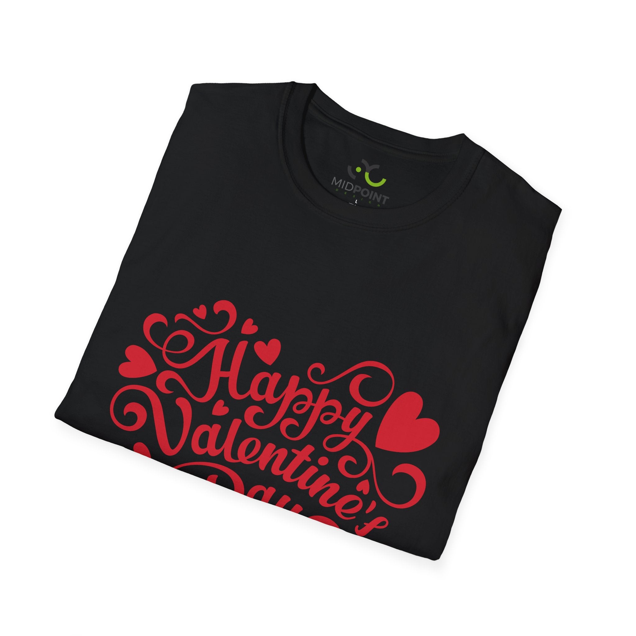 Happy Valentine's Day Unisex T-Shirt, Romantic Gift, Couple's Apparel, Valentine's Day Outfit, Love Shirt, Heart Design