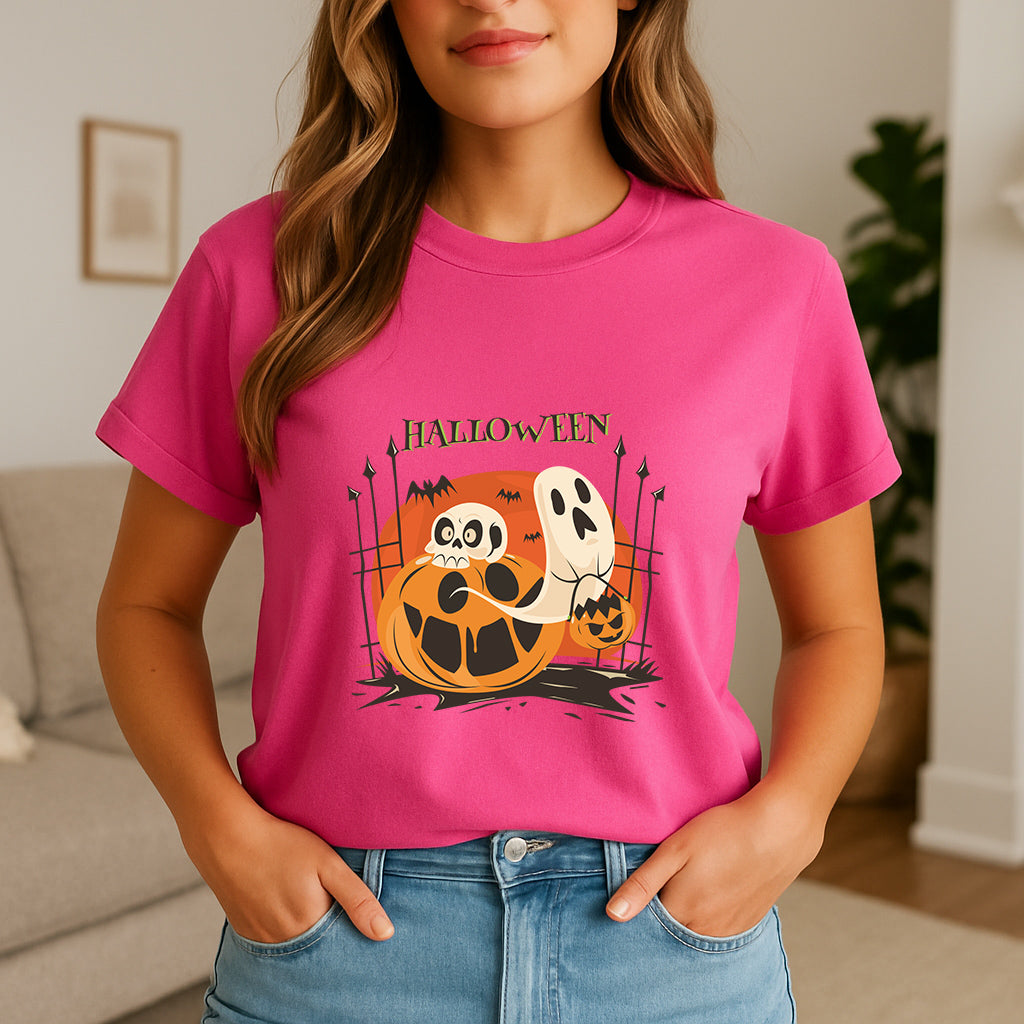 Funny Halloween T-Shirt | October Holiday Top | Costume Party Tee | Pumpkin Patch Outfit | Autumn Gift Shirt