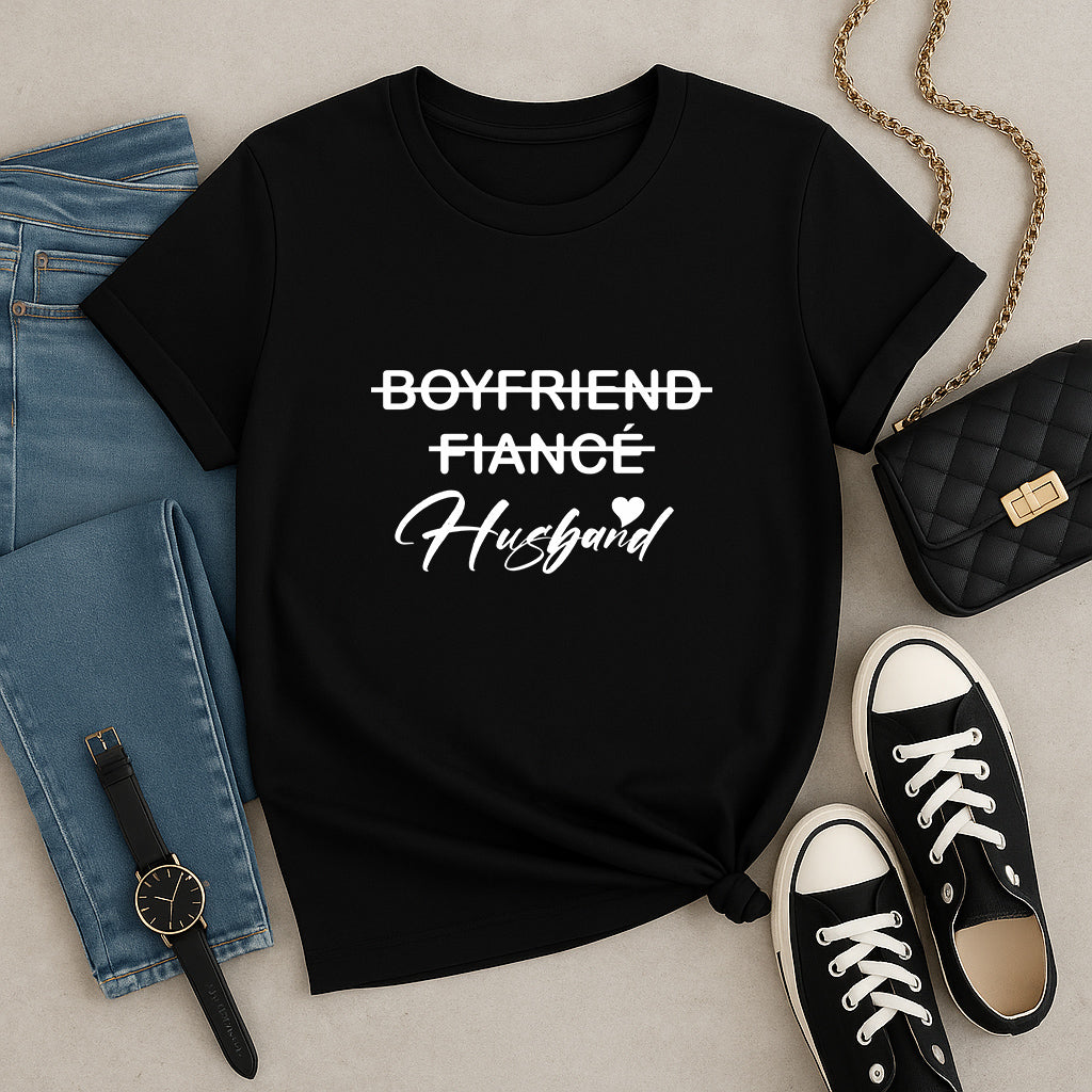 Love Story T-Shirt | Romantic Marriage Gift for Husband | Boyfriend Fiancé Husband Design for Wedding and Anniversary