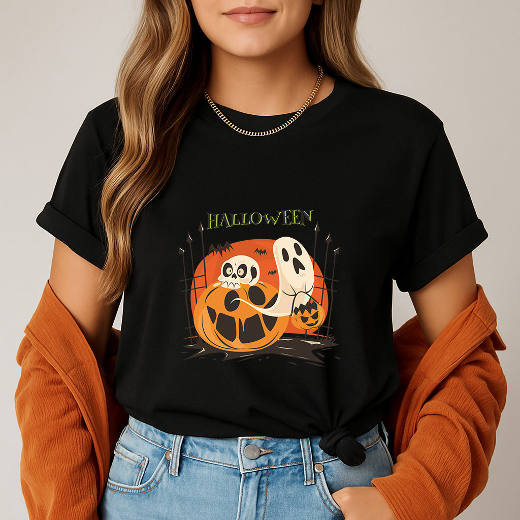Funny Halloween T-Shirt | October Holiday Top | Costume Party Tee | Pumpkin Patch Outfit | Autumn Gift Shirt
