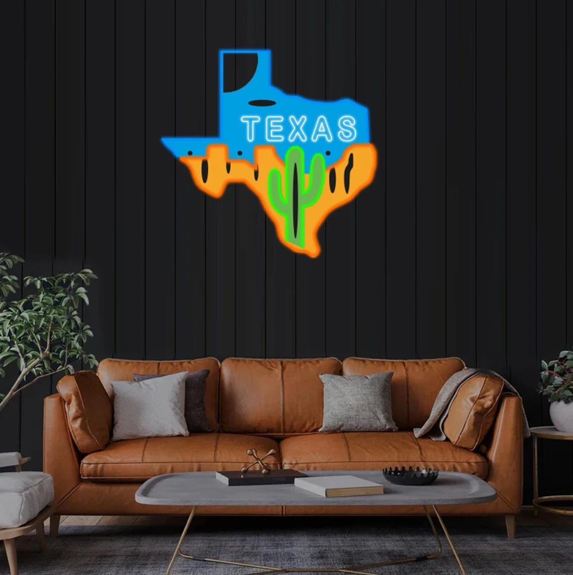 Texas Neon Sign  🤠 Show Off Your Lone Star Pride in Glowing Style!