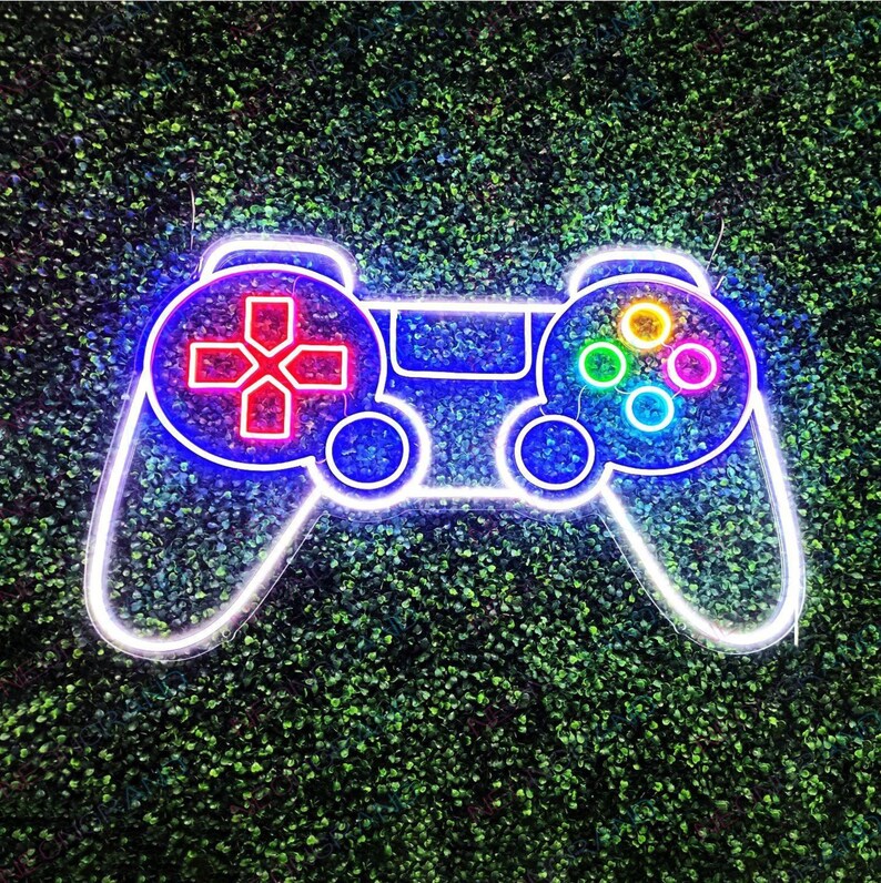 Gamepad Neon Sign 🎮 Level Up Your Setup!