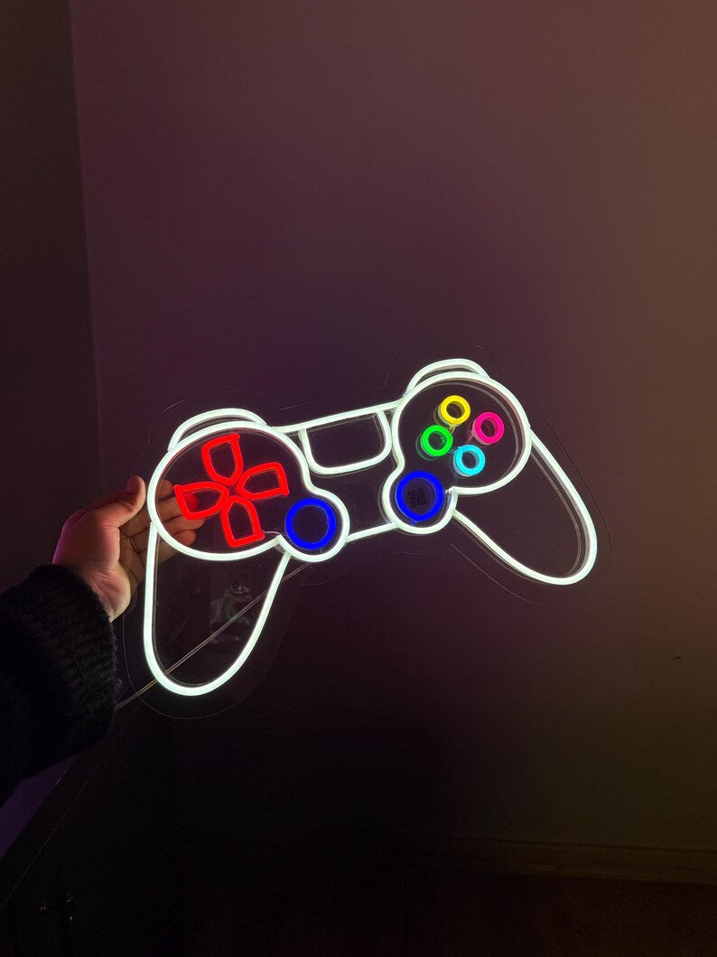 Gamepad Neon Sign 🎮 Level Up Your Setup!