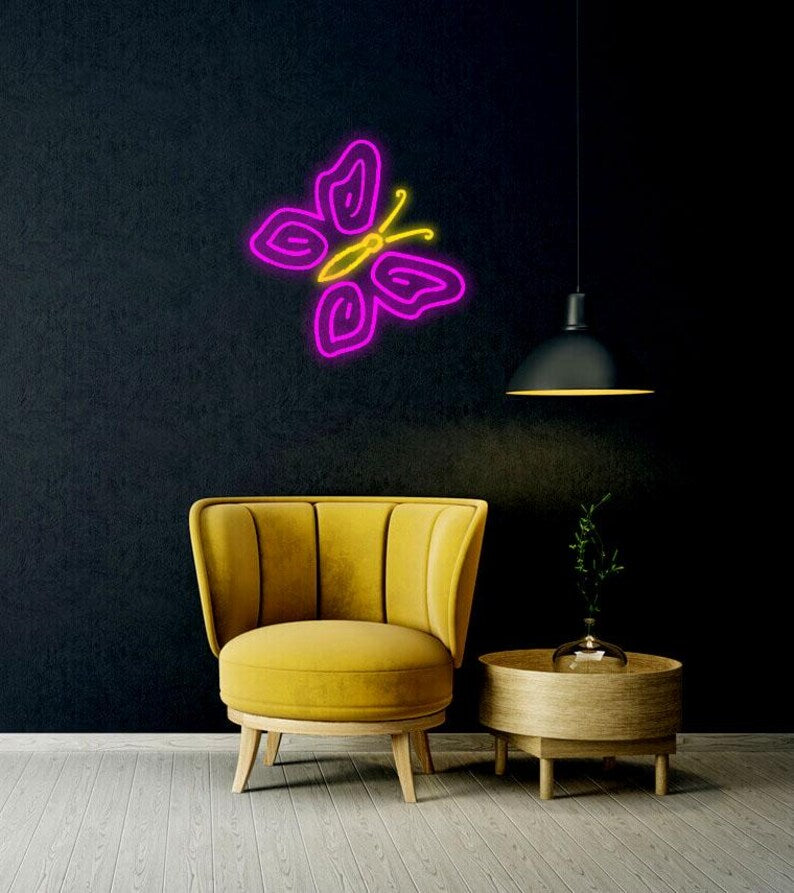 Butterfly Neon Sign 🦋 Let Your Space Flutter with Light and Beauty!