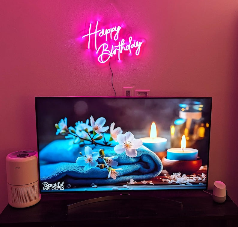 Happy Birthday Neon Sign 🎂 Make Every Celebration Shine Bright!