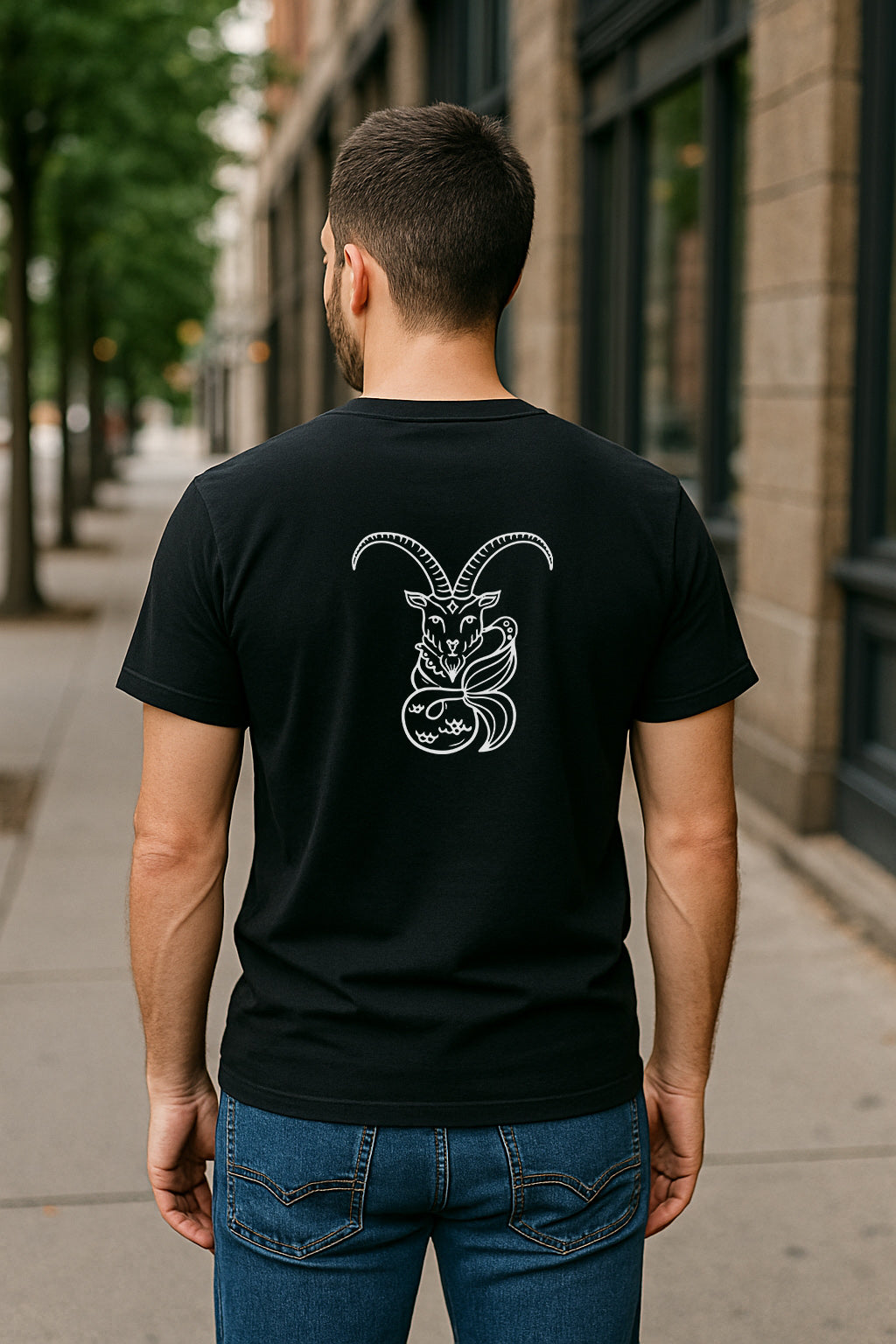 Capricorn Zodiac Sign T-Shirt: Astrology Constellation Tee