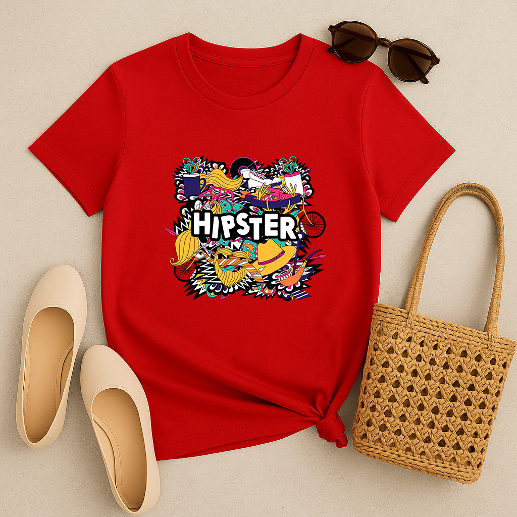 Hipster Style T-Shirt: Trendy Graphic Tee Gift for Men and Women