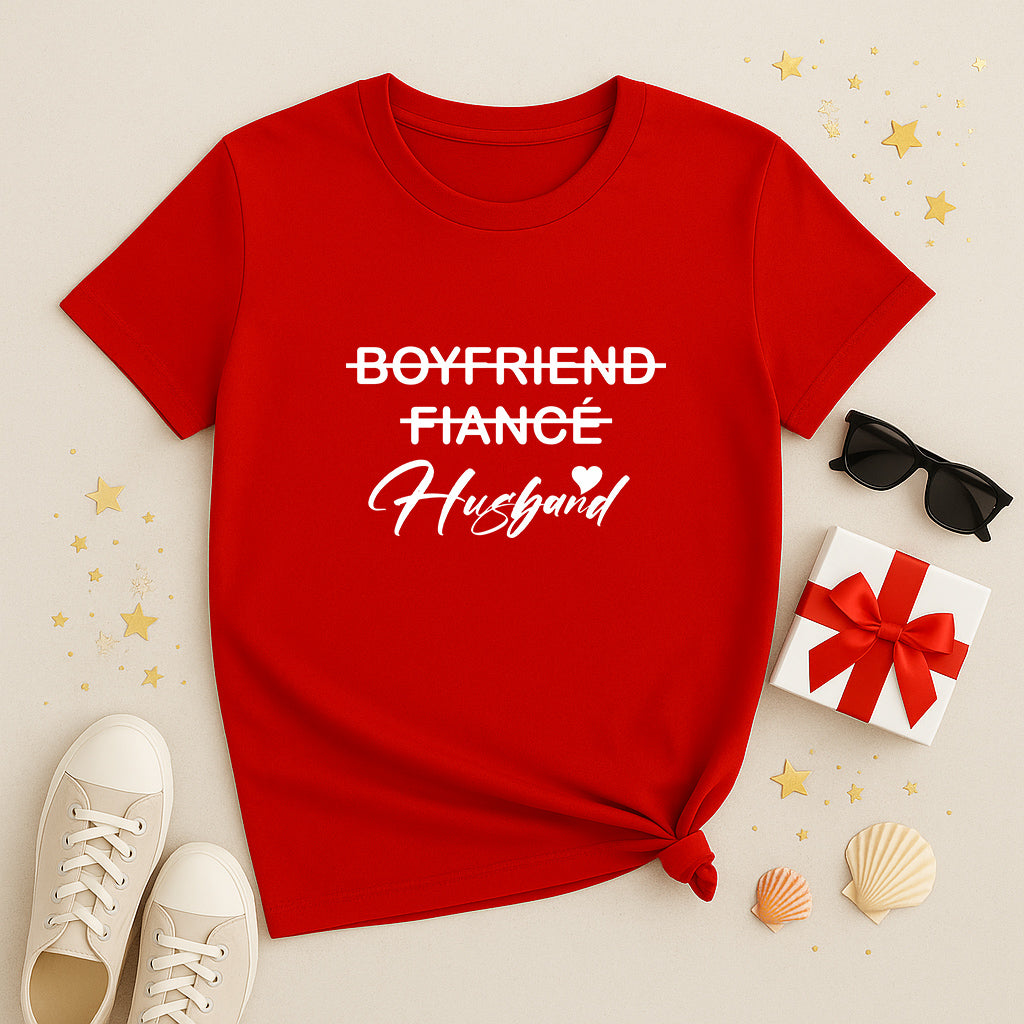 Love Story T-Shirt | Romantic Marriage Gift for Husband | Boyfriend Fiancé Husband Design for Wedding and Anniversary