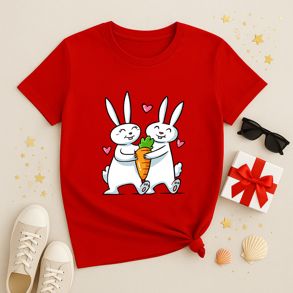 Valentine's Day Love Theme T-Shirt | Romantic Tee Shirt for Couples | Sweet Gift | Date Night Outfit and Valentine Wear