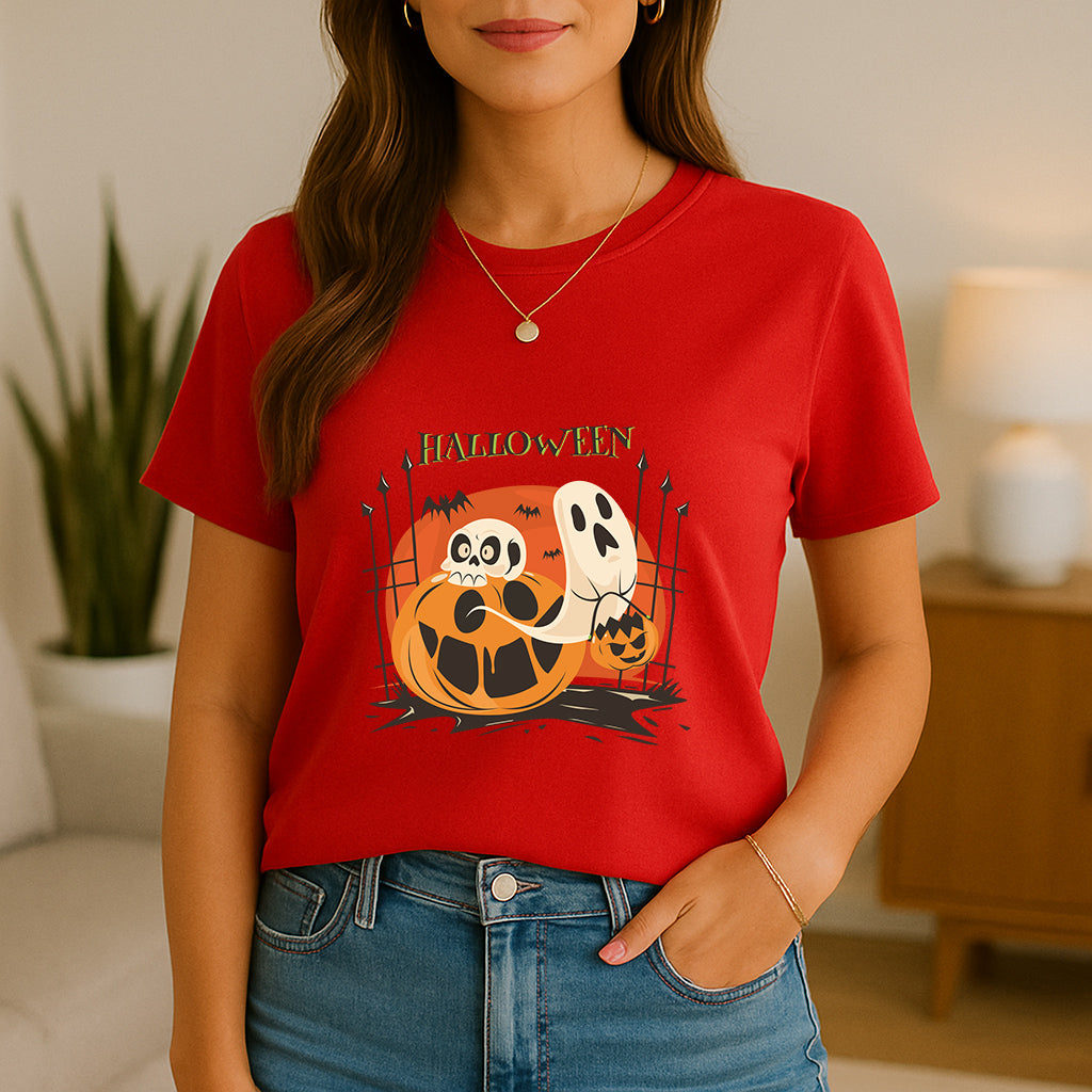 Funny Halloween T-Shirt | October Holiday Top | Costume Party Tee | Pumpkin Patch Outfit | Autumn Gift Shirt