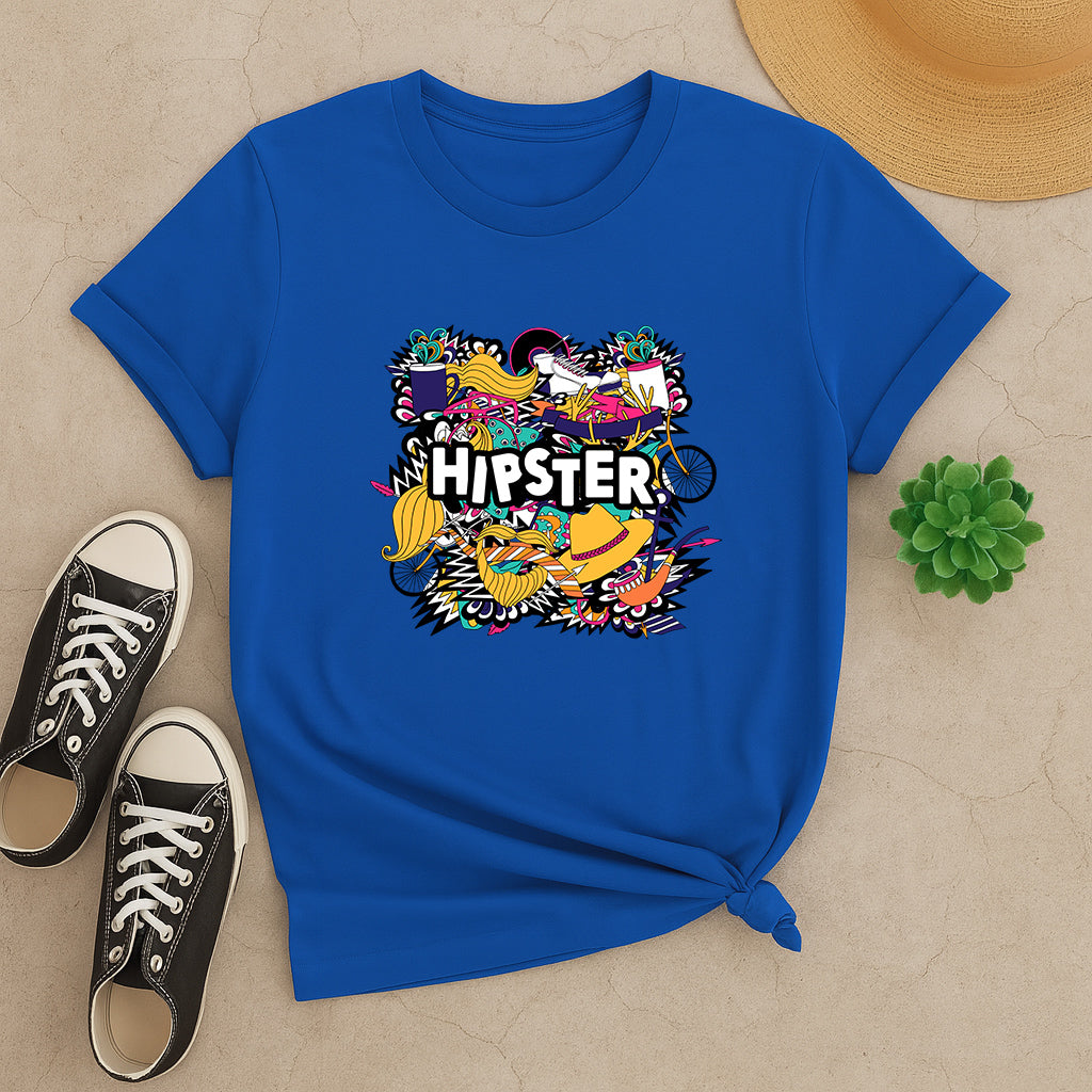 Hipster Style T-Shirt: Trendy Graphic Tee Gift for Men and Women
