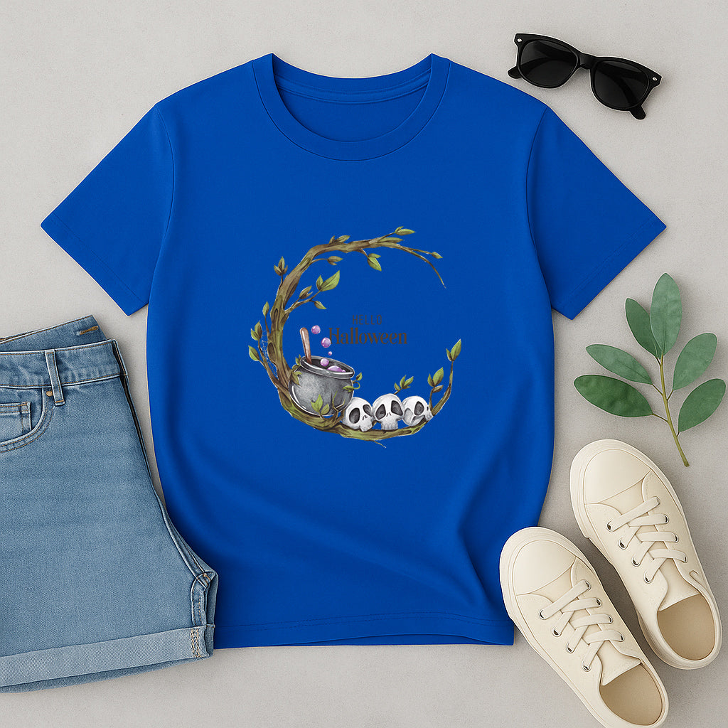 Halloween Tee Shirt | Custom Holiday T-Shirt | Scary Season Gift Tee | Trick Or Treat Party Shirt For October Festivities