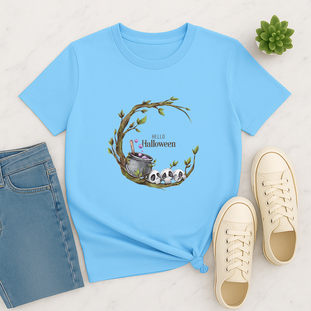 Halloween Tee Shirt | Custom Holiday T-Shirt | Scary Season Gift Tee | Trick Or Treat Party Shirt For October Festivities