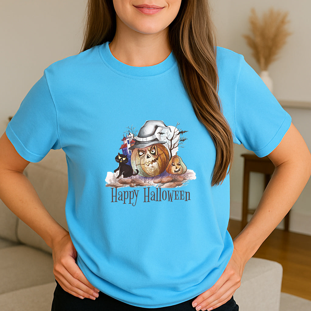 Halloween Gift T-Shirt: Spooky Graphic Tee for Adults, Scary and Funny Halloween Shirt for Men and Women