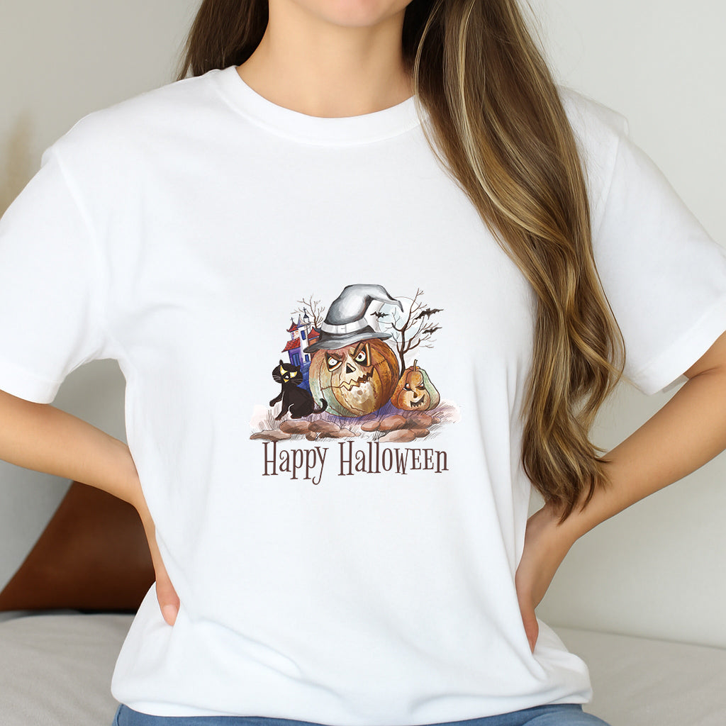 Halloween Gift T-Shirt: Spooky Graphic Tee for Adults, Scary and Funny Halloween Shirt for Men and Women