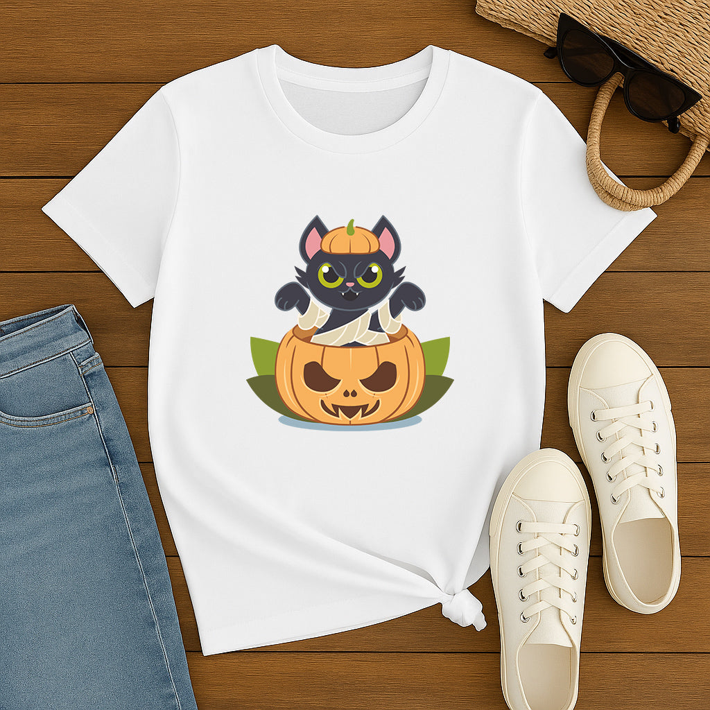 Halloween T-Shirt | Custom Holiday Shirt | Fun Spooky Season TShirt | October Gift Tee For Parties And Trick Or Treat