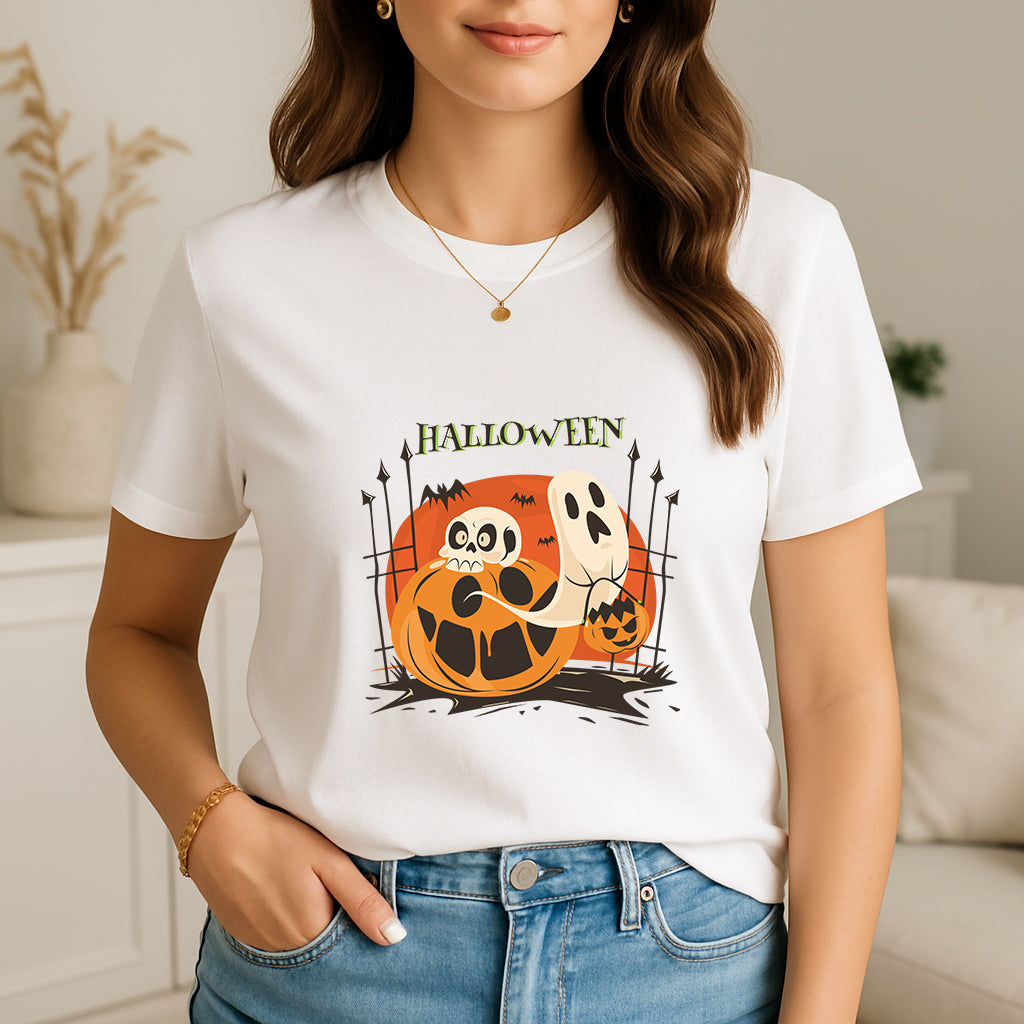 Funny Halloween T-Shirt | October Holiday Top | Costume Party Tee | Pumpkin Patch Outfit | Autumn Gift Shirt