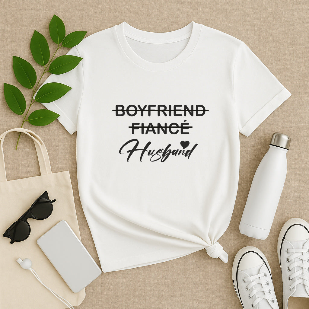 Love Story T-Shirt | Romantic Marriage Gift for Husband | Boyfriend Fiancé Husband Design for Wedding and Anniversary